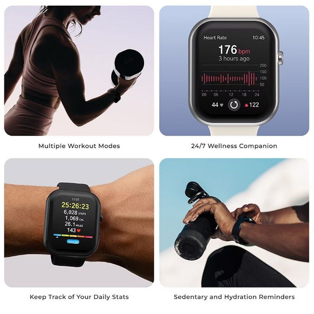 iTouch Air 5 Smartwatch Silver Blue TA5L08-B05 - Latest 2026 Model