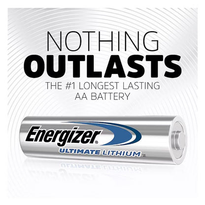 Energizer Ultimate Lithium AA Batteries, Double A Batteries, 18 ct.