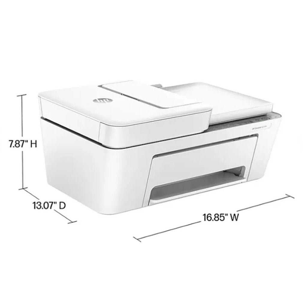 HP DeskJet 4258e All-in-One Printer 4800dpi White, Dual-band Wi-Fi - 60K45A-1H3