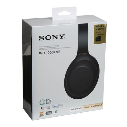 Sony WH-1000XM4 Wireless Premium Noise Canceling Overhead Headphones with Mic Black
