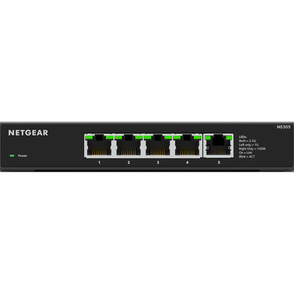 NETGEAR 5-Port 2.5G Multi-Gigabit Ethernet Unmanaged Network Switch (MS305), 5 x 2.5Gbps