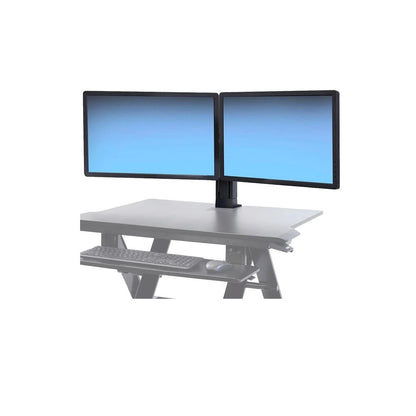 Ergotron WorkFit Dual Monitor Kit for WorkFit Standing Desks Black 97-934-085
