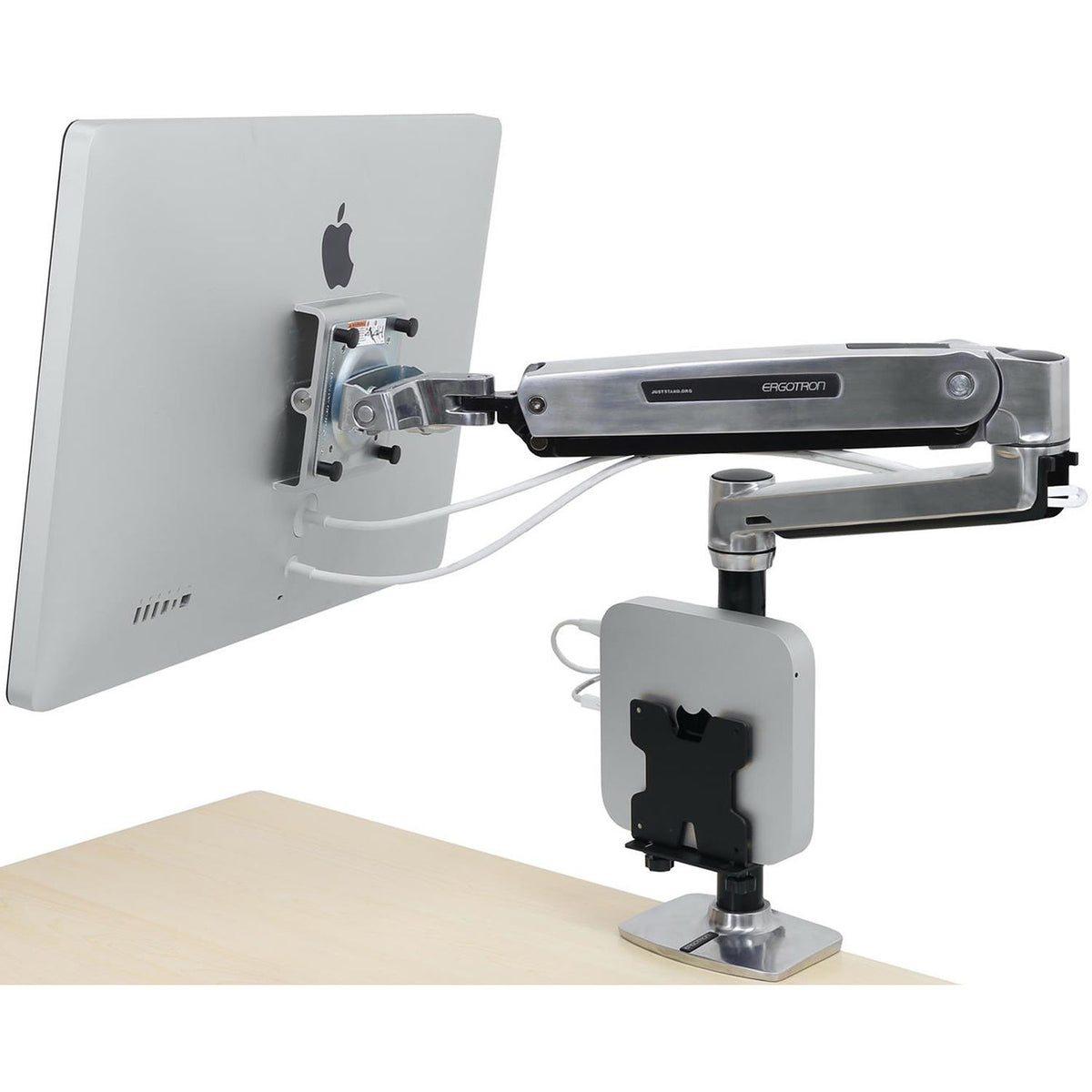 Ergotron LX HD Sit-Stand Desk Arm for Displays up to 49" Polished Aluminum 45-384-026