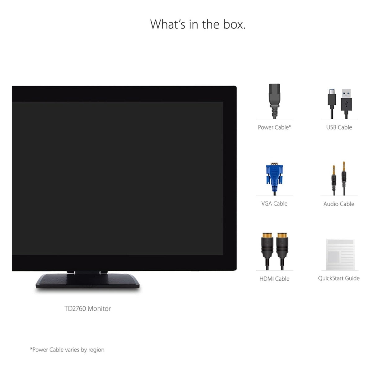 ViewSonic - TD2760 27" 1080p 60Hz 12ms  LED FHD Touch Screen Monitor (HDMI, VGA) - Black