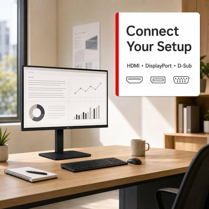 LG 27BA450-B 27" 16:9 5ms Full HD 1920 x 1080 at 100 Hz Monitor HDMI | DisplayPort | VGA
