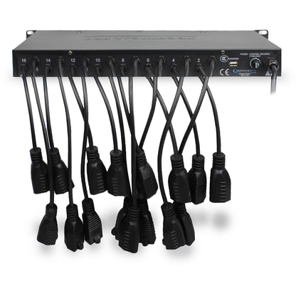 Technical Pro PS20S 20-Outlet Rackmount Power Supply with USB