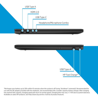 HP 17-CN0694DS 17.3" HD+ Touch Intel Celeron N4120 1.1 GHz 4GB/128GB SSD Win 11 Home in S mode Laptop - 88W89UA
