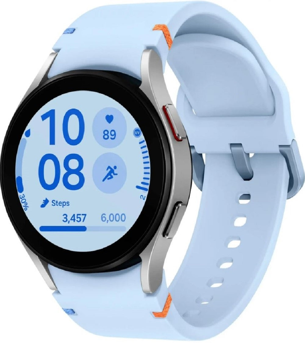 Samsung Galaxy Watch FE 40mm Smartwatch Silver Blue Band (2024) SM-R861NZSAXAA
