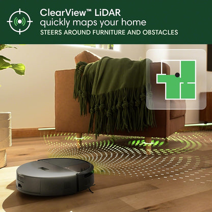 iRobot Roomba 205 DustCompactor Cordless Vacuum U112020 5.8" Cleaning Path Black