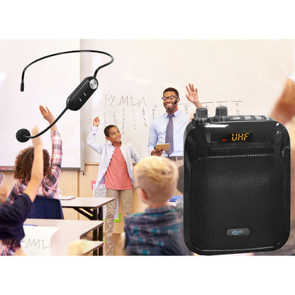 Technical Pro WASP200U Rechargeable Speaker with Wireless UHF Headset Mic