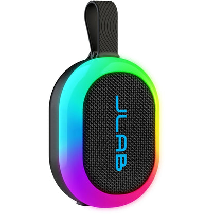 JLab Pop Party Portable Bluetooth Speaker Built-In RGB Lighting 5W SBPOPRBLK123
