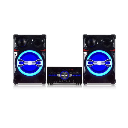 Technical Pro 10" Bluetooth LED Home Entertainment Speaker System with Wireless Microphone