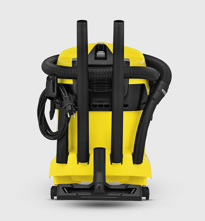 Karcher - WD 4 Wet-Dry Shop Vacuum Cleaner - with Attachments - Blower Feautre, Compact Space-Saving Design - 5.3 Gallon - 1100W