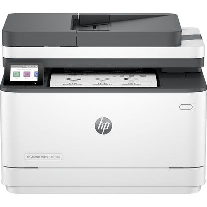 HP - LaserJet Pro MFP 3101sdw Wireless AI-Enabled Black-and-White All-in-One Laser Printer - White