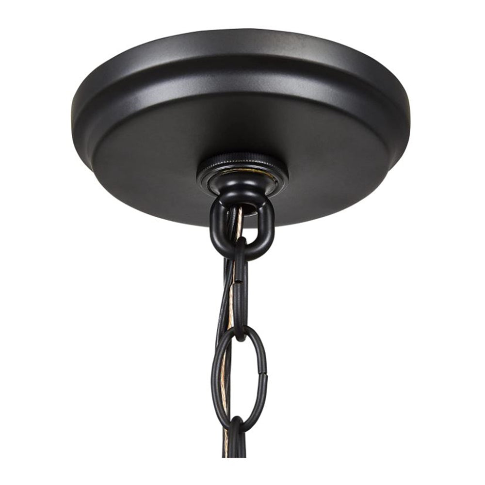 Sunset Stella 5-Light Black Chandelier 100W w/ Glass Shades F27035-31