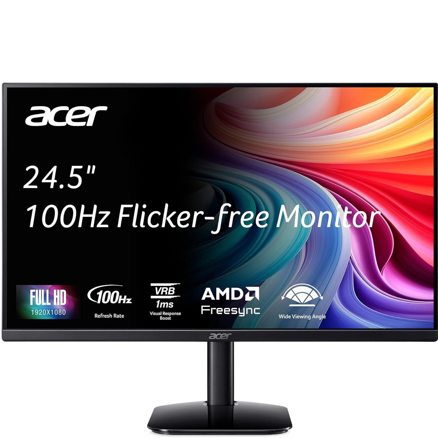 Acer KB252Q E0 24.5" LCD Monitor 100Hz 1920x1080 Full HD 1ms 16:9 AMD FreeSync Black