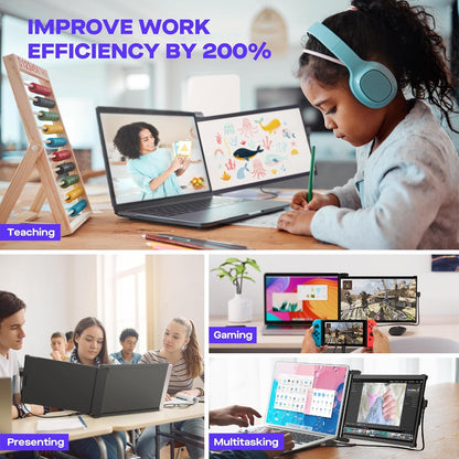 Mobile Pixels Nexus 13.3" 1080P Portable Laptop Monitor, USB Type-C/USBA/HDM 101-1013P01