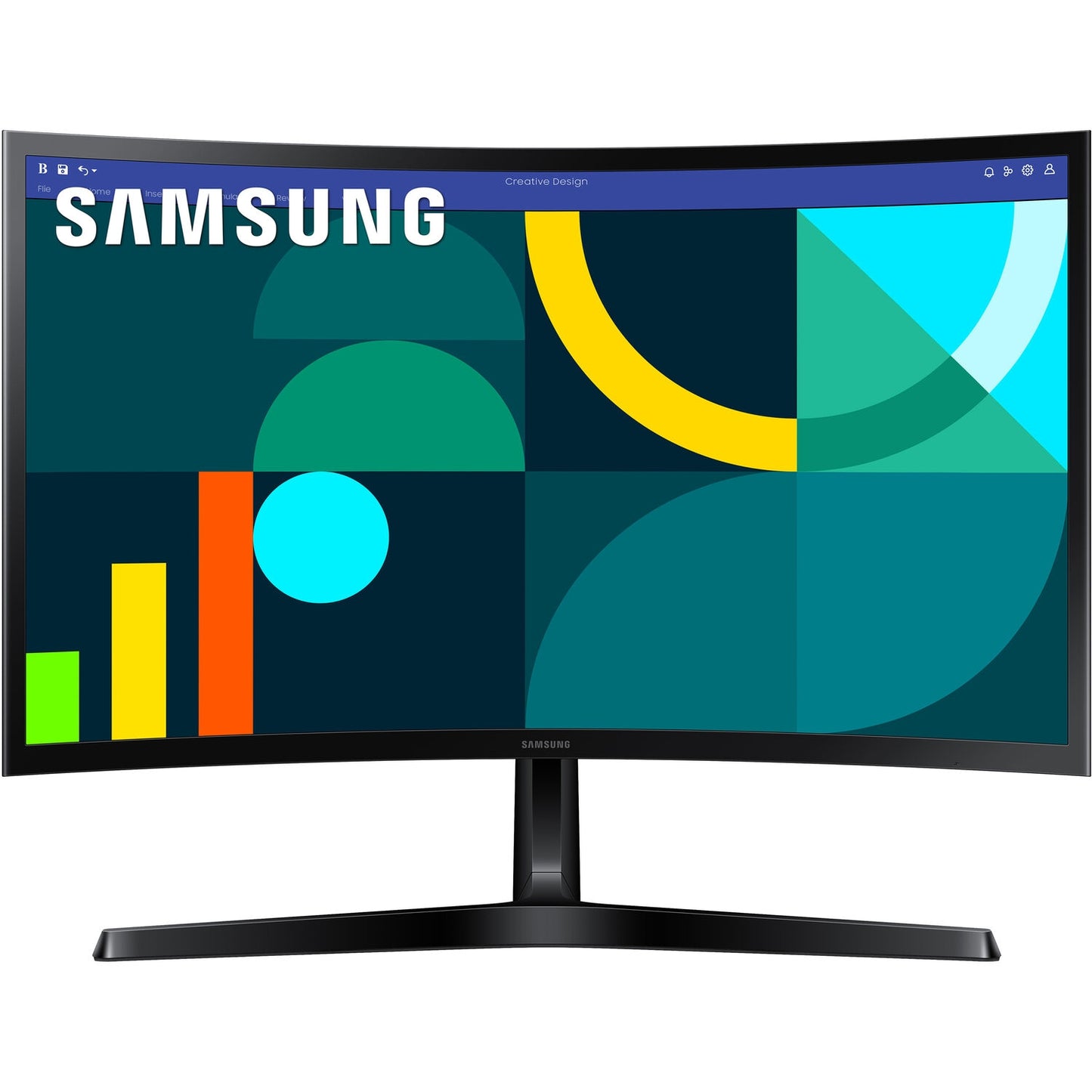 Samsung 24" Essential S3 (S36GD) Series FHD 100Hz 16:9 VA 1800R Curved Monitor - LS24D368GANXZA
