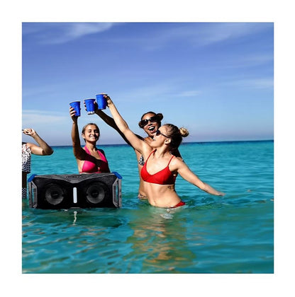 Gemini Sound SoundSplash Floating Bluetooth Speaker with Beat Synced LED Party Lighting SOSP-8BGB