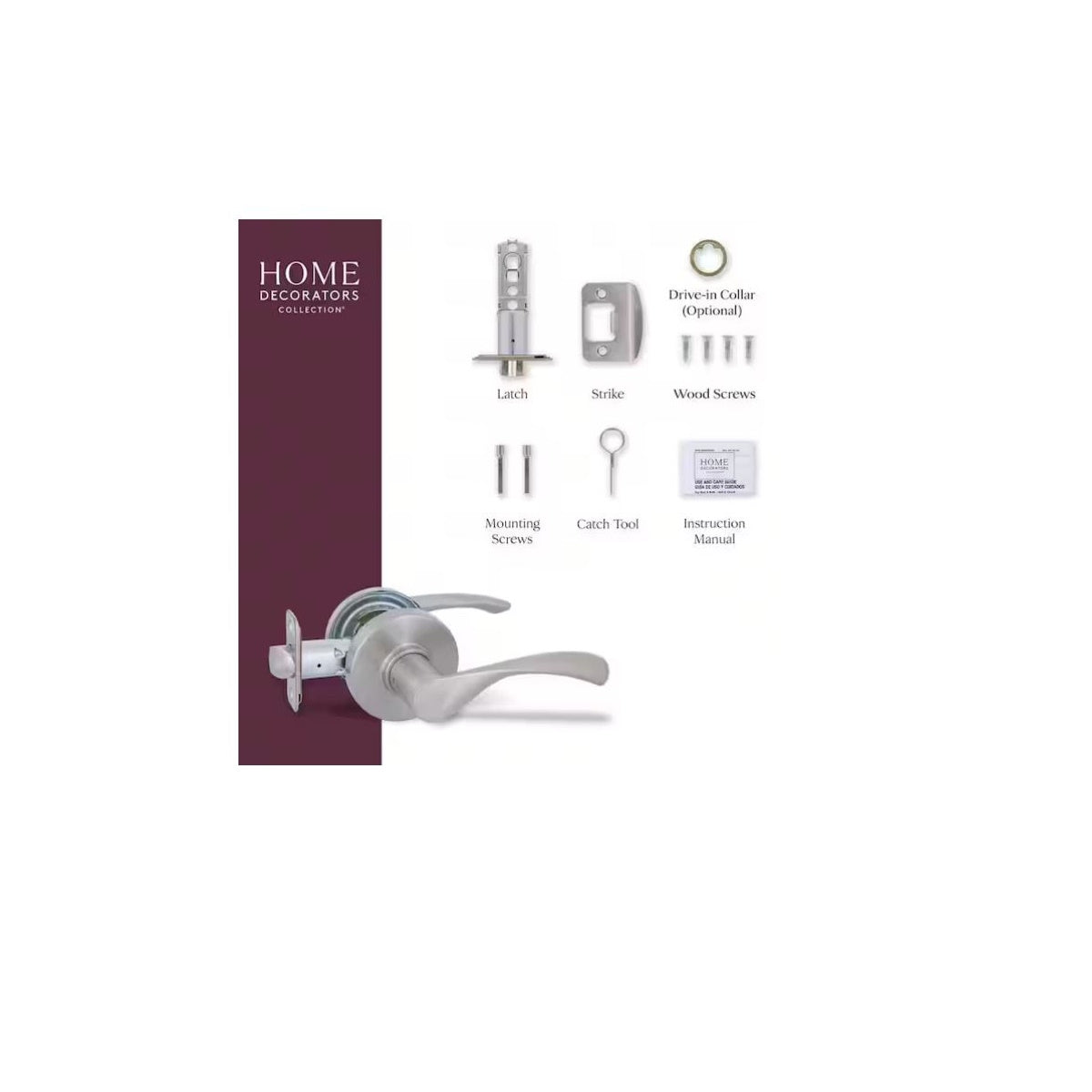 Primrose Satin Nickel Passage Hall/Closet Door Handle LS9X23SYYC