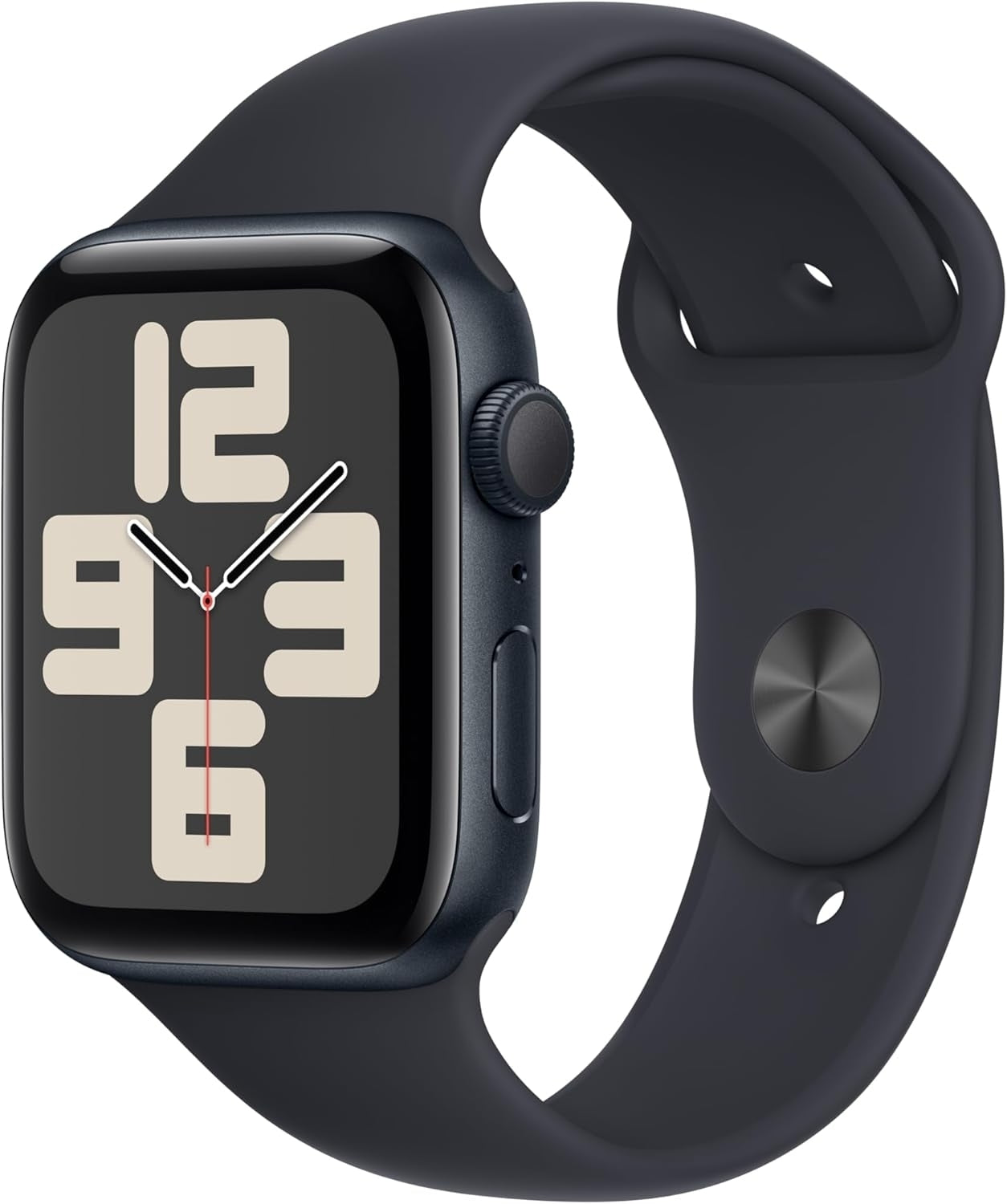 Apple Watch SE 2nd Gen GPS 44mm Midnight Case M/L Sport Band Midnight MRE93LL/A