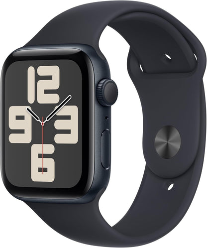 Apple Watch SE 2nd Gen GPS 44mm Midnight Case M/L Sport Band Midnight MRE93LL/A