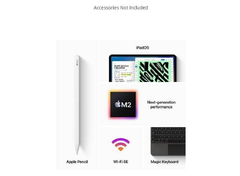 Apple iPad Pro 12.9" 6th Gen 128GB M2 Chip Space Gray Wi-Fi 3K904LL/A
