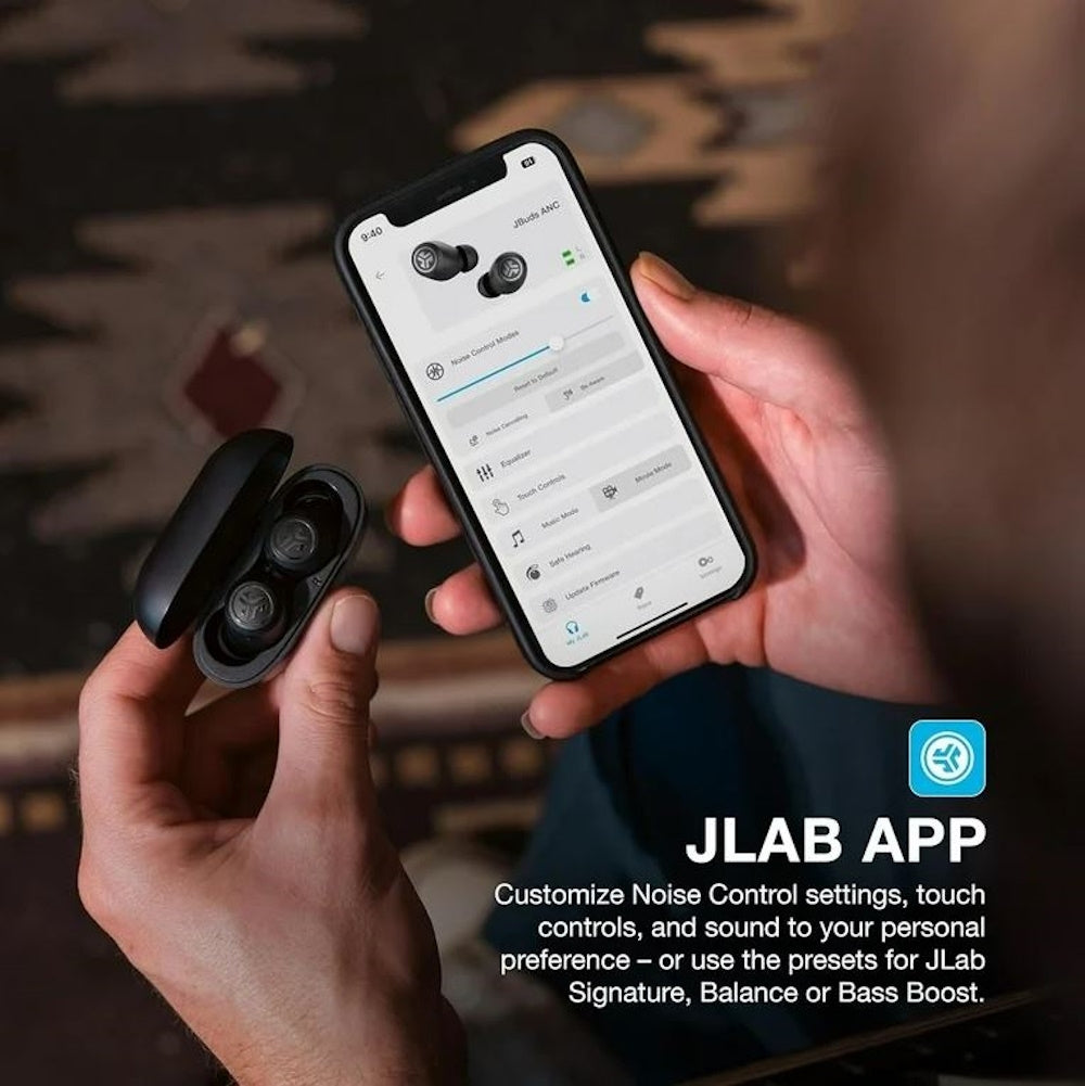 JLab JBuds ANC 3 True Wireless Noise-Canceling Earbuds Black EBJBANCRBLK82