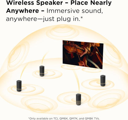 TCL Z100 Wireless Home Theater Speaker with Dolby Atmos FlexConnect Technology Black