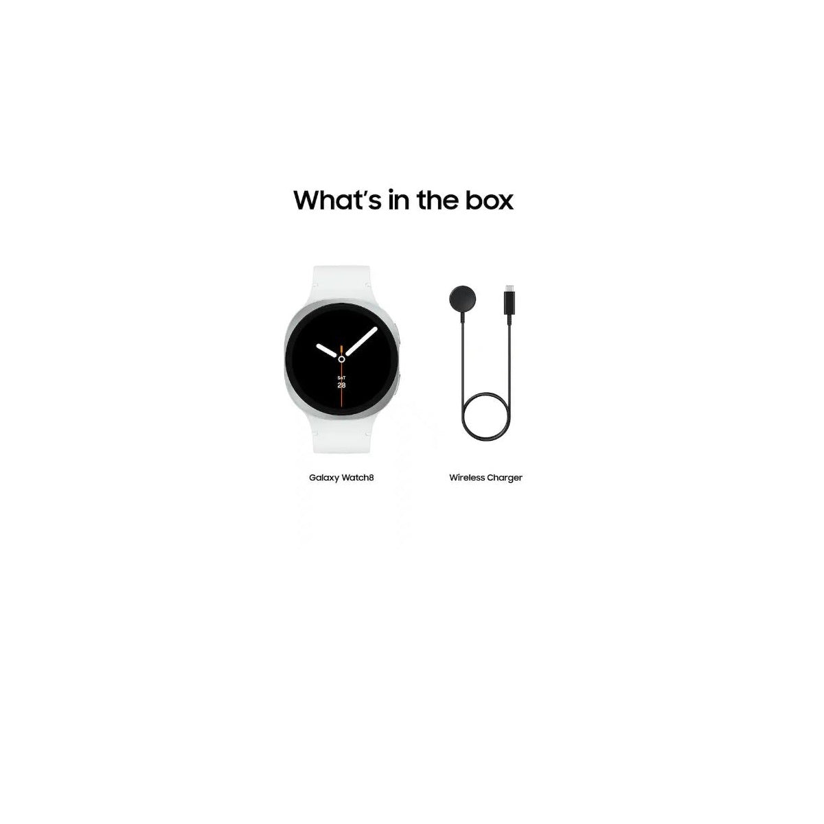 Samsung Galaxy Watch8 Aluminum Smartwatch 44mm LTE Silver (2025) SM-L335UZSAXAA