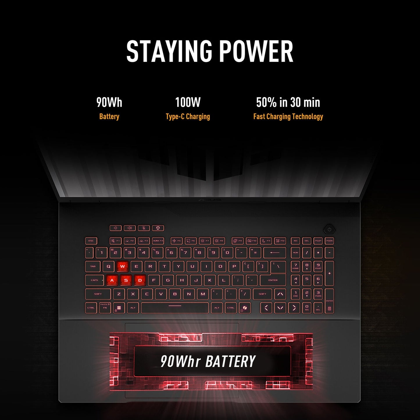ASUS TUF Gaming A18 18" FHD+ 144Hz Gaming Laptop AMD Ryzen 7 with 16GB/1TB SSD Jaeger Gray FA808UH-RS74