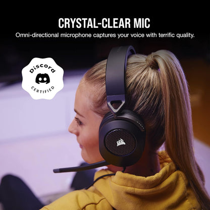 CORSAIR - HS65 SURROUND Wired Gaming Headset for PC, PS5, and PS4 - Black CA-9011270