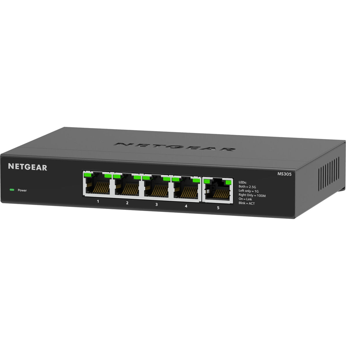 NETGEAR 5-Port 2.5G Multi-Gigabit Ethernet Unmanaged Network Switch (MS305), 5 x 2.5Gbps