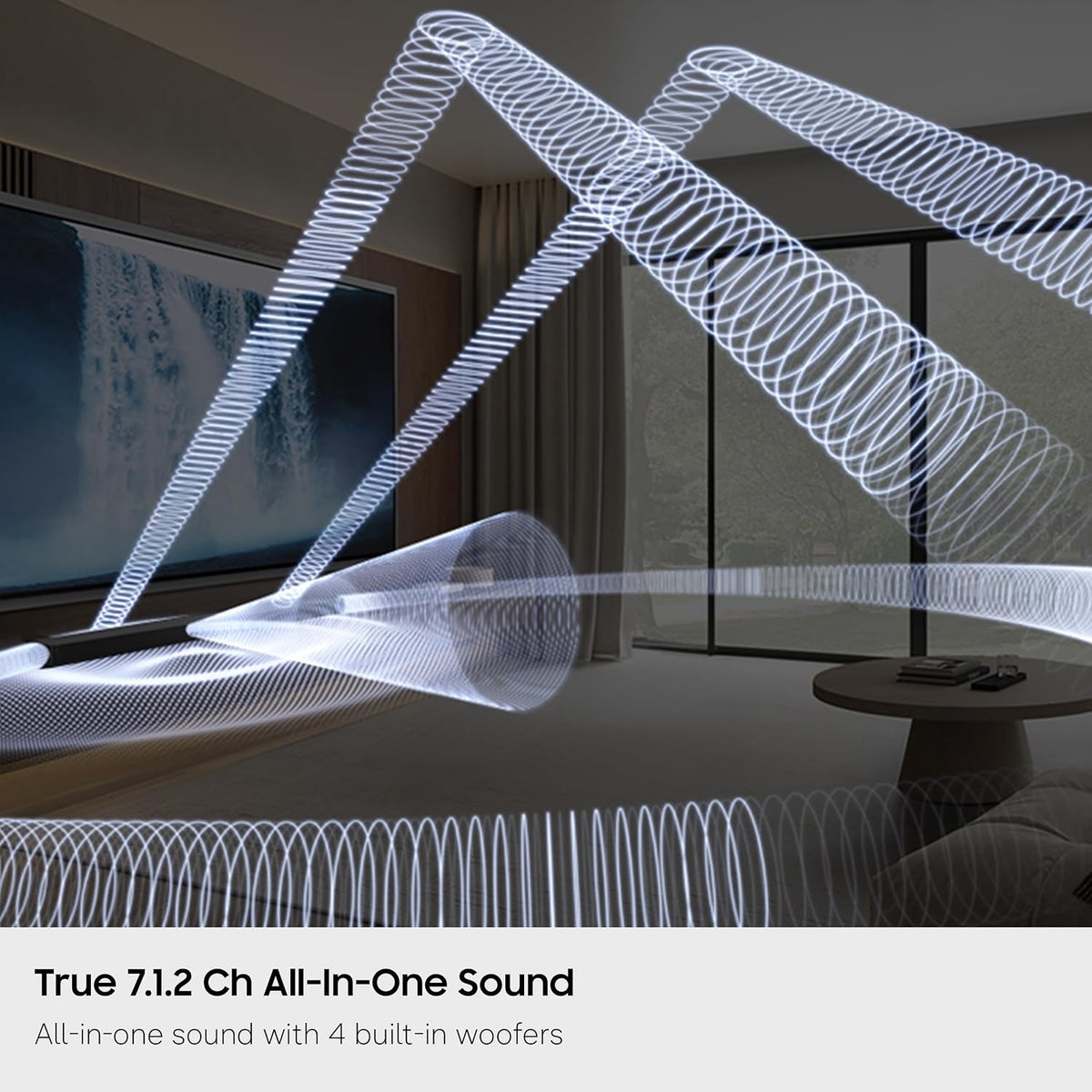 Samsung - Q-Series Soundbar 7.1.2 ch with Built-In Woofers - Graphite Black HW-QS90H/ZA