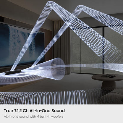 Samsung - Q-Series Soundbar 7.1.2 ch with Built-In Woofers - Graphite Black HW-QS90H/ZA