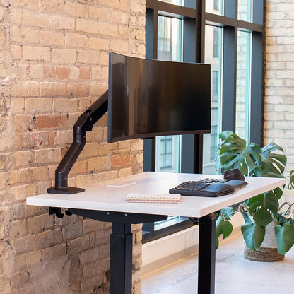 Ergotron HX Desk Monitor Arm for Displays up to 42 lb Matte Black 45-475-224