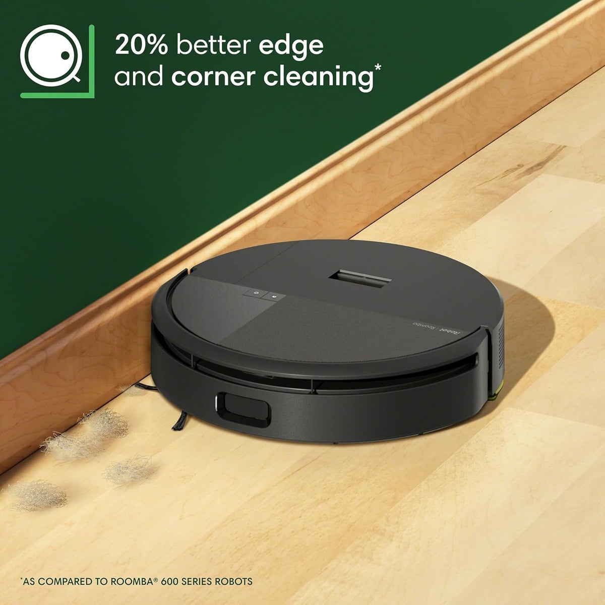 iRobot Roomba 205 DustCompactor Cordless Vacuum U112020 5.8" Cleaning Path Black