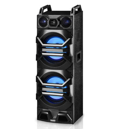 Technical Pro Dual 10" Passive DJ/Party Speaker w/LED Lights + Titanium Tweeter BS10PASSIVE