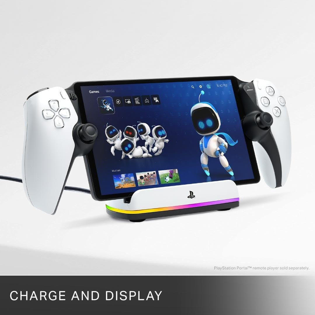 PowerA Charging Station for PlayStation Portal Remote Player with Lumectra