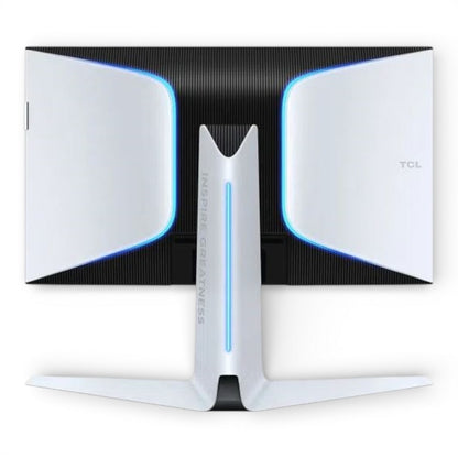 TCL 27" R94 Series 4K UHD HDR QD-Mini LED, 165Hz, 1ms GTG, Built-In Stereo Speakers, Adjustable Stand, Gaming Monitor Black and White 27R94