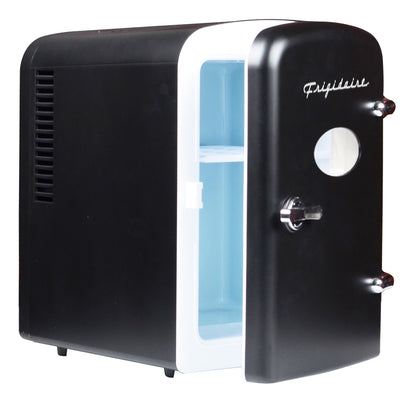 Frigidaire Portable Retro 6-can Mini Fridge EFMIS129-BLACK Certified Refurbished