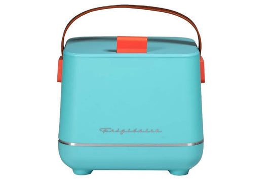 Frigidaire 6-Can Retro Top-Opening Portable Beverage Mini Fridge/Cooler EFMIS308-BLUE Certified Refurbished