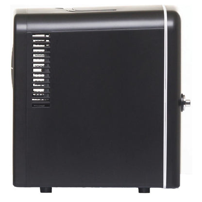 Frigidaire 6 Can/4L Mini Personal Retro Fridge Cooler Includes AC Power Cord and 12V Car Adapter EEFMIS229-BLACK