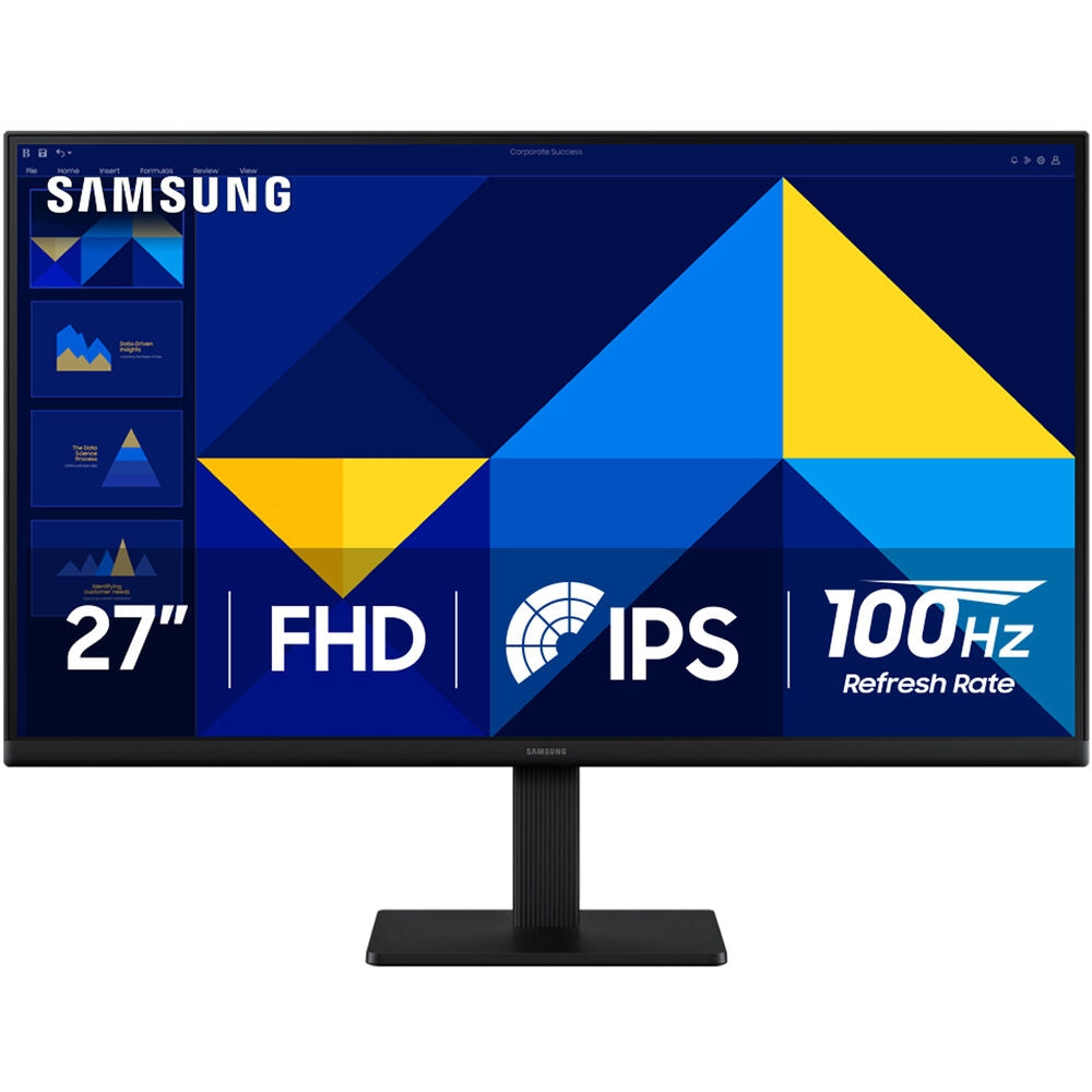 Samsung - 27" S3 (S30GD) IPS LED FHD 100Hz 5ms Monitor (HDMI, D-sub) - Black LS27D300GANXZA