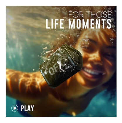 QFX BT-ZXO IPX-7 Rechargeable Waterproof Bluetooth Speaker