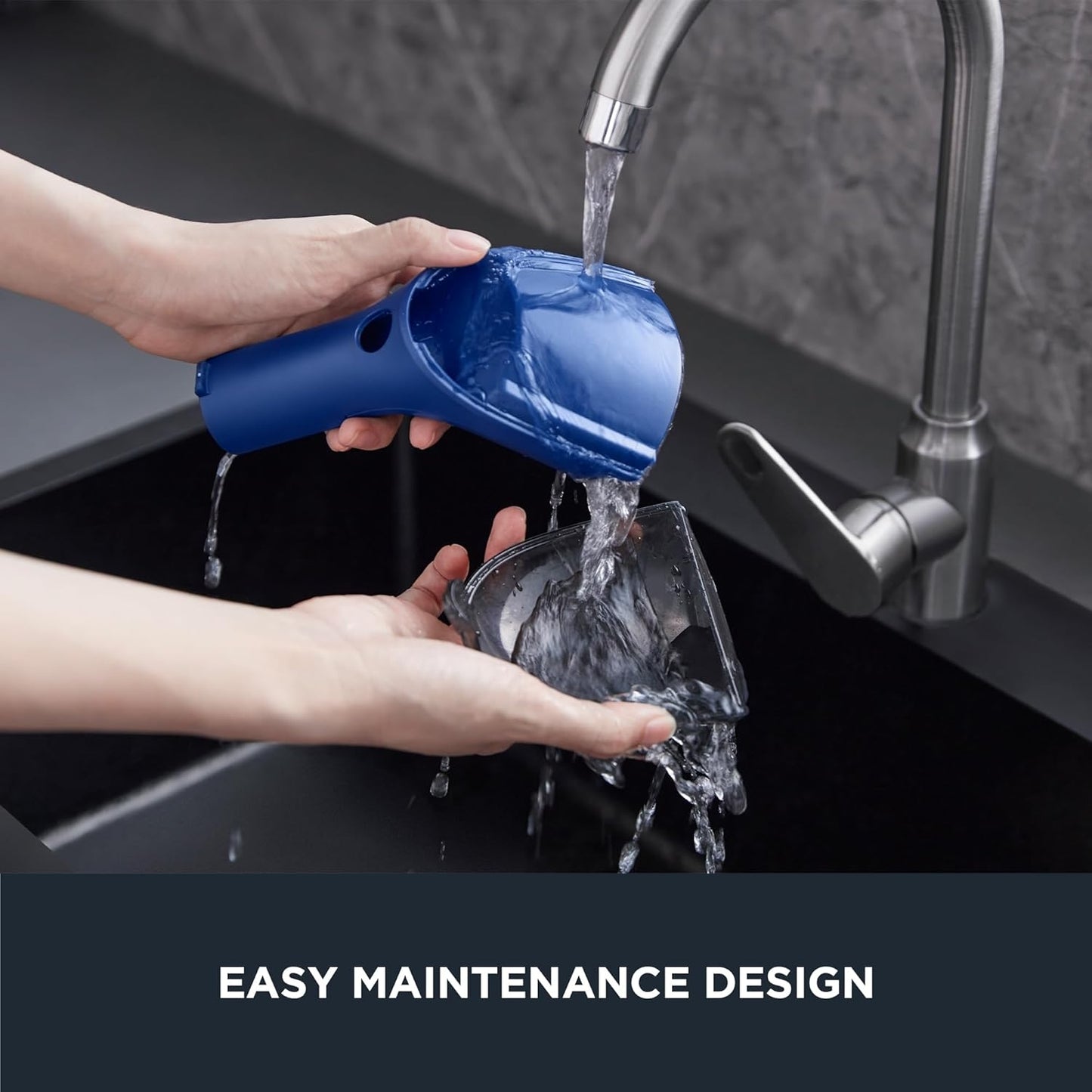 EUREKA Portable Carpet and Upholstery Cleaner, Spot Cleaner for Pets, 50.7oz Large Water Tank, NEY100 with Cleaning Formula, Blue