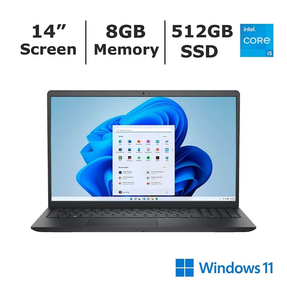 Dell Inspiron 14" Laptop, Intel Core i5 Processor, 8GB Memory, 512GB SSD, Backlit Keyboard I5440-5463BLK-PUS