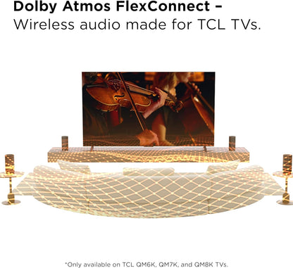 TCL Z100 Wireless Home Theater Speaker with Dolby Atmos FlexConnect Technology Black