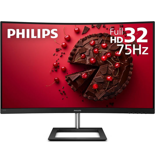 Philips E-Line 322E1C 32" LED Curved FHD FreeSync Monitor 1080p 16:9 4ms 75Hz (DisplayPort, HDMI, VGA) Black