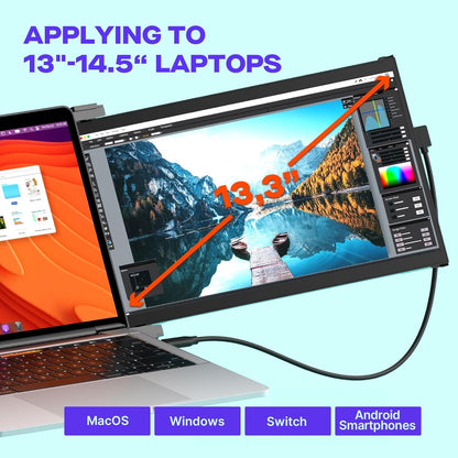 Mobile Pixels Nexus 13.3" 1080P Portable Laptop Monitor, USB Type-C/USBA/HDM 101-1013P01